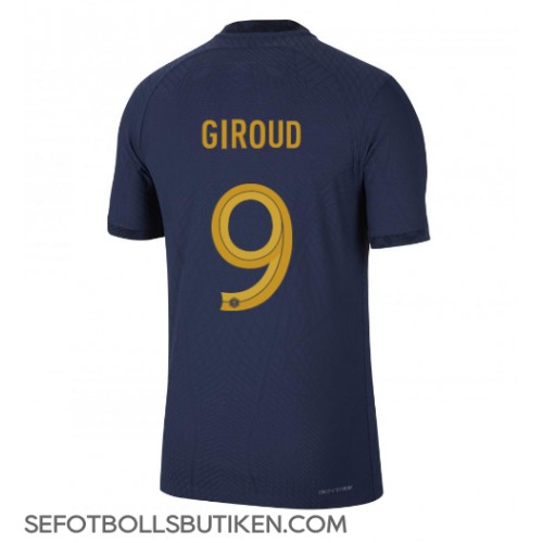 Frankrike Olivier Giroud #9 Replika Hemma matchkläder VM 2022 Korta ärmar